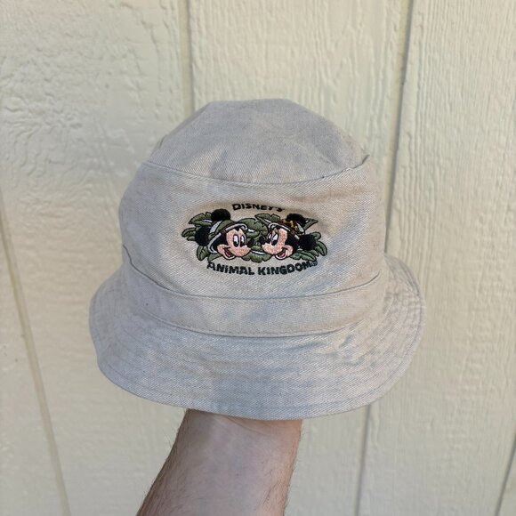 Disney Other - Disney Parks Animal Kingdom Bucket Hat Kids One Size Tan Safari Vacation Travel